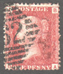 Great Britain Scott 33 Used Plate 146 - BA - Click Image to Close